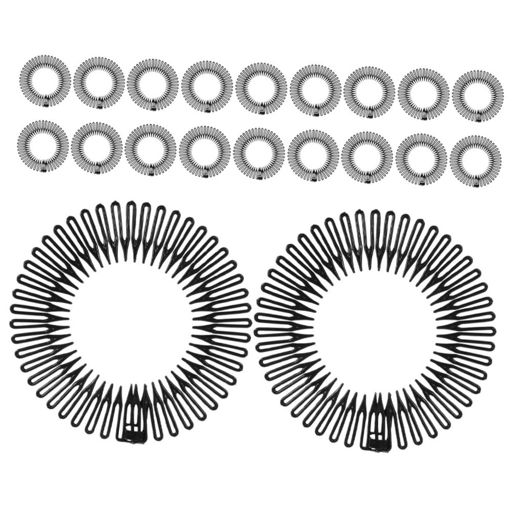Didiseaon 20pcs Elastic Hair Comb Headbands Flexible Clips for All Hair Types Invisible Combs for Effortless Styling and Convenient Portability