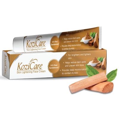 Kojic Acid Cream | Real Sandalwood | Moisturizer For Dry Skin | Detan | Tan Removal | Face For Summer Daily Use| Face For Women & Men - 15gm