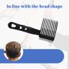 1 Adjustable Silicone Fade Guide, 2 Fade Trimming Combs and 1 Brush for Men Haircuts, Hair Cutting Kit Barber Accessories Professional Perfect for Home Haircuts (Black Set) view 3