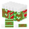 50 Pcs Christmas Lip Balm Bulk Lip Care Moisturizing and Nourishing Lip Balm Christian Religious Holiday Party Gift for Women Girls Coworkers (Green and Red) view 1