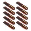 Fydun 10 Pcs Folding Comb, Pocket Hand Made,Folding Fine Tooth Hair Type Brown Gold Buckle Small for Men Beard Styling Mustache view 1