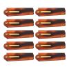 Fydun 10 Pcs Folding Comb, Pocket Hand Made,Folding Fine Tooth Hair Type Brown Gold Buckle Small for Men Beard Styling Mustache view 4