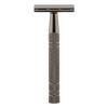 Brrnoo Manual Beard Trimmer, Portable Double Side Beard Clipper Tool, Aluminum Alloy Handle, Manual Shaving Tool, 5pcs Blades, for Men for Home and Travel Grooming view 1