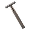 Brrnoo Manual Beard Trimmer, Portable Double Side Beard Clipper Tool, Aluminum Alloy Handle, Manual Shaving Tool, 5pcs Blades, for Men for Home and Travel Grooming view 3