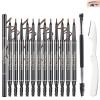 12 Pcs Eye Brow Pencil for Women Light Brown,Waterproof Eyebrow Pencil Retractable Ultra Fine Professional Brow Pencil,Long Lasting Tinted Gel Micro Eyebrow Pen for Define Fill Tiny Brow Eye Makeup-02 view 1