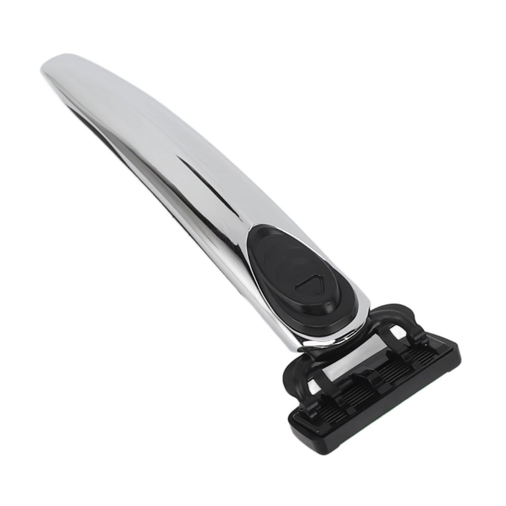 Brrnoo Metal Safety Beard Trimmer, 7 Layer Manual Beard Trimmer, Rotating Cutter Head Contours, Safety Shaver with Cutter Head