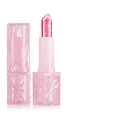 FHBWQY Pink Color Changing Lip Balm Lipstick Diamond Jelly Transparent Gloss Long-Lasting moisturizing Glitter nourishes Lips(W-03)