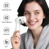 Facial Cleansing Brush, 3in1 Silicone Face Scrubber, Rechargeable Face Spin Brush with Standing Base, 4-Speed Deep Pore Cleansing Brushs, IPX7 Waterproof Facial Exfoliation Brush for Men Women (White) view 2