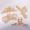4 Pack Large Metal Hair Clips for Thin to Thick Curly Hair, 4.3 Inch Big Nonslip Gold Color Clamps, Perfect Fashion Jaw Claw Hair Styling Accessories for Women and Girls, Christmas Gifts(Style D) view 4