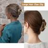 4 Pack Large Metal Hair Clips for Thin to Thick Curly Hair, 4.3 Inch Big Nonslip Gold Color Clamps, Perfect Fashion Jaw Claw Hair Styling Accessories for Women and Girls, Christmas Gifts(Style C) view 2
