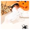 10Pcs Halloween Small Hair Clips, Skeleton Hands Hair Clips, PVC Hair Claw for Thin Thick Hair, Women Girls, Non-slip, Halloween Hair Accessories (White2) view 1