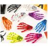 10Pcs Halloween Small Hair Clips, Skeleton Hands Hair Clips, PVC Hair Claw for Thin Thick Hair, Women Girls, Non-slip, Halloween Hair Accessories (White2) view 2