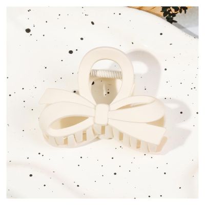 10Pcs Bow Hair Clips for Women, Girls, Sturdy and Durable, 3.15Inch Hair Bows for Thin and Thick, Nonslip, Hair Accessory, Clothing Accessories (Milk White1)