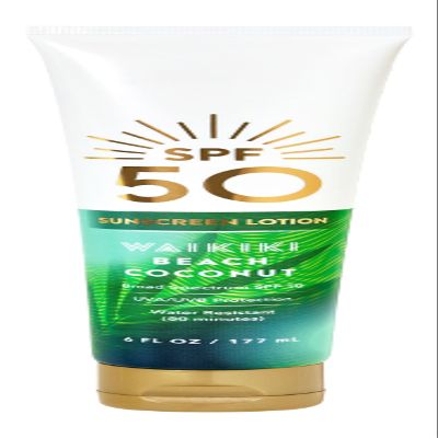 Bath Body Waikiki Beach Coconut SPF 50 Sunscreen Lotion | 6 Fl Oz