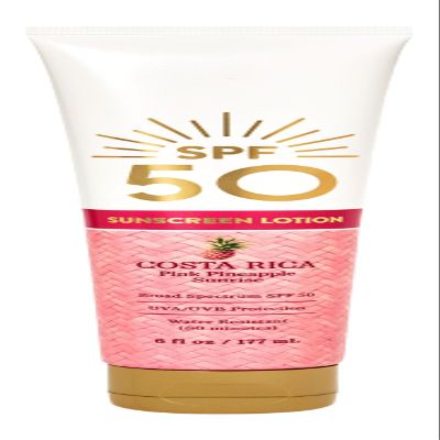 Bath Body Pink Pineapple Sunrise SPF 50 Sunscreen Lotion | 6 Fl Oz