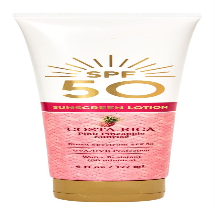 Bath Body Pink Pineapple Sunrise SPF 50 Sunscreen Lotion | 6 Fl Oz