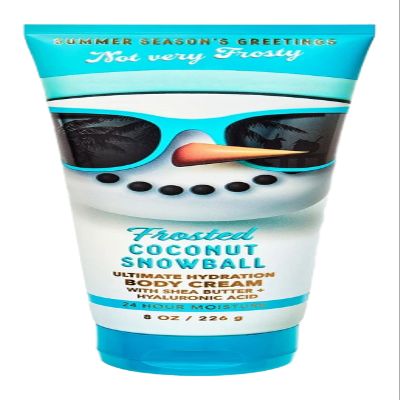 Bath and Body Frosted Coconut Snowball Ultimate Hydration Body Cream - 8 Oz