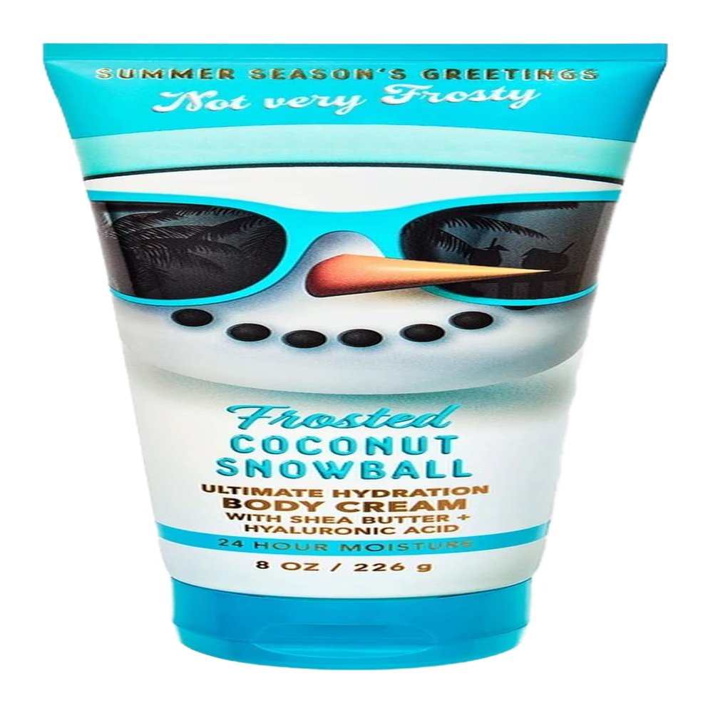 Bath and Body Frosted Coconut Snowball Ultimate Hydration Body Cream - 8 Oz