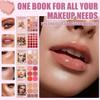 24-Color Eyeshadow Palette - 5-Layer Book-Style Makeup Palette with 67 Pro Shades, Eyeshadow, Blush, Contour, Highlighter, Lipstick In One Travel Friendly Makeup Palette Book (B) view 2