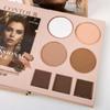24-Color Eyeshadow Palette - 5-Layer Book-Style Makeup Palette with 67 Pro Shades, Eyeshadow, Blush, Contour, Highlighter, Lipstick In One Travel Friendly Makeup Palette Book (B) view 4
