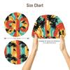 Silk Bonnet for Sleeping Women Men, Colorful Tropical Plants Print Soft Adjustable Elastic Satin Bonnet for Sleeping, Comfy Similar Silk Curly Hair for Sleep view 2