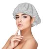 Silk Bonnet for Sleeping Women Men, Gray Hand Drawn Grid Print Soft Adjustable Elastic Satin Bonnet for Sleeping, Comfy Similar Silk Curly Hair for Sleep view 1