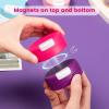 Gemice Travel Containers for Toiletries, Magnetic Travel Containers, TSA Approved Cream Jars with Toiletry Bag, Leak-proof Small 1oz Capsules Set with Multiple Labels for Organization (4 Pack) view 3