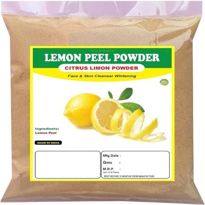 Lemon Peel Powder 100Gm | Citrus Limon | With Vitamin C | 100% Natural & Chemical Free | Face & Hair Pack | Natural Skin Cleanser | Defence from Tan & Oily Skin