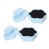 2PCS Silicone Makeup Brush Cleaning Sponge, Portable Multifunctional Mat with Textured Pattern, Effective Brush Color Removal for Thorough Cleaning, Includes Suction Cup Cover view 2