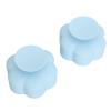 2PCS Silicone Makeup Brush Cleaning Sponge, Portable Multifunctional Mat with Textured Pattern, Effective Brush Color Removal for Thorough Cleaning, Includes Suction Cup Cover view 3