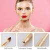 2Pcs Retractable Lip Brush for Lipstick, Double-ended Retractable Lipstick Brush with Cap, for Lip Gloss Travel Applicator (Silver, Gold) view 3
