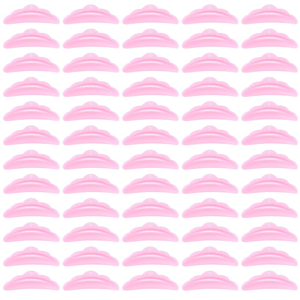 100Pcs Small Lash Lift Pads, Lash Lift Shields, Silicone Reusable for Perm Curls Kits, Lash Lifting Makeup Tool (S Size)