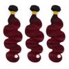 1B/99J Ombre Body Wave Bundles Human Hair 20 22 24Inch 1B/99J Ombre Body Wave Human Hair Bundles Brazilian Virgin Hair(1B/99J-BD-20 22 24) view 2