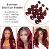 1B/99J Ombre Body Wave Bundles Human Hair 20 22 24Inch 1B/99J Ombre Body Wave Human Hair Bundles Brazilian Virgin Hair(1B/99J-BD-20 22 24) view 4
