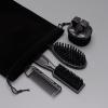 NinthAvenue Basics Sleek Barber Brush and Comb Stylish Grooming, Pouch Package view 3