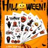 10 Sheets YEFIUO Halloween Temporary Tattoos Set,Halloween Party Face Body Decorations,Prank Makeup Pumpkin Cartoon Mini Fake Tattoos Stickers for Kids Adults Halloween Rave Decor,Water Transfer Print view 3