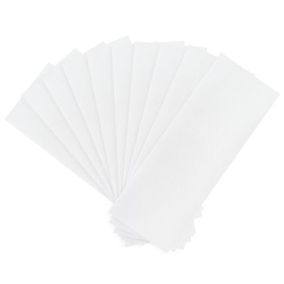 BOROLA Disposable Portable Non-Woven Hair Removal Strips 1.3x4 Inches for Beauty Body Care, Beeswax Special White Paper10 Pcs