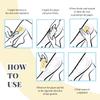 BOROLA Disposable Portable Non-Woven Hair Removal Strips 1.3x4 Inches for Beauty Body Care, Beeswax Special White Paper10 Pcs view 3