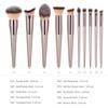 10 Piece Makeup Brush Set Eye Shadow Cheek Red Powder Full Set Makeup Tool Brush view 2