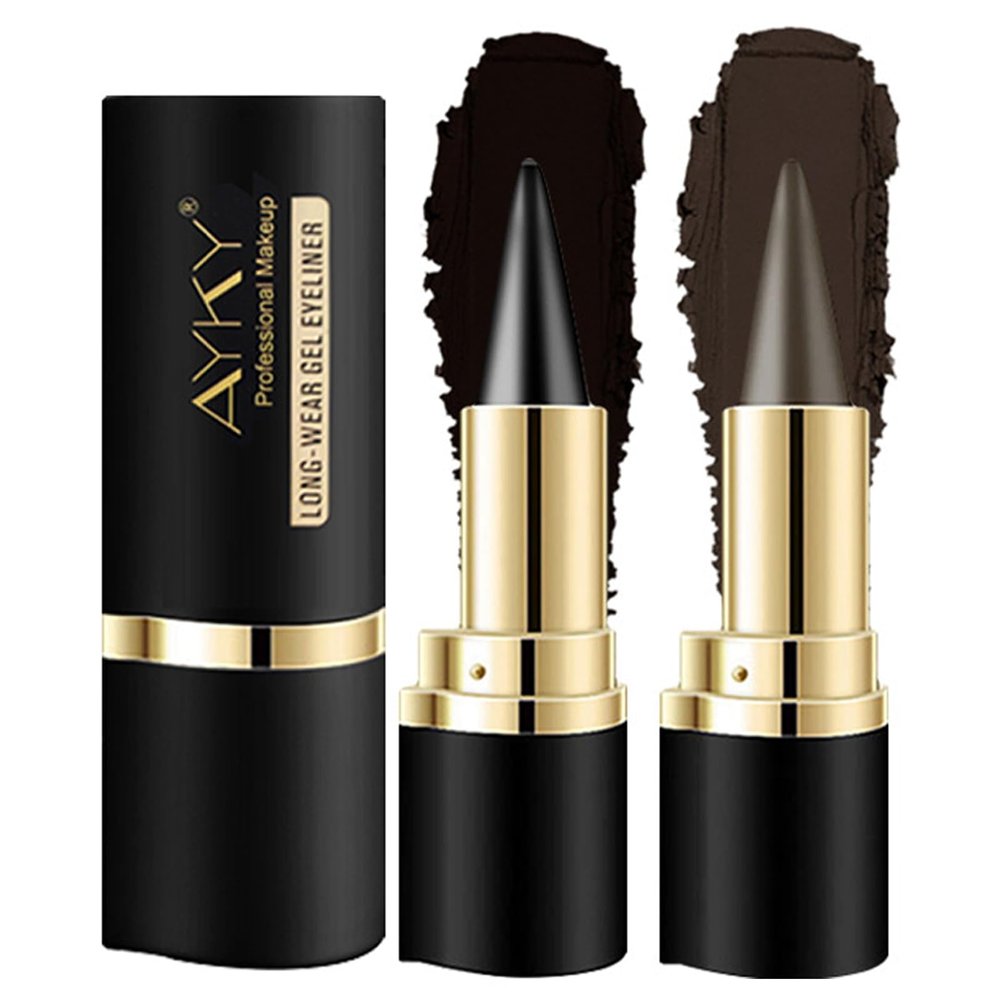 AYKY 2PCS Long Wear Gel Eyeliner Black + Brown