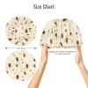Cute Colorful Coccinellidae Print Satin Silk Bonnet for Sleeping Women, Adjustable Double Layer Satin Hair Bonnet Night Sleep Cap for Curly Hair view 2