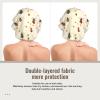 Cute Colorful Coccinellidae Print Satin Silk Bonnet for Sleeping Women, Adjustable Double Layer Satin Hair Bonnet Night Sleep Cap for Curly Hair view 4