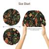 Christmas Style A Print Satin Silk Bonnet for Sleeping Women, Adjustable Double Layer Satin Hair Bonnet Night Sleep Cap for Curly Hair view 2