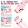 Bikini Trimmer for Women, 2 in 1 Electric Razors for Women, Dermave Bikini Shaver, IPX7 Waterproof & Easy Cleaning, Ceramic Blade, 120 Min Cordless Runtime, Ultra Low Silent view 4
