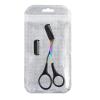 Eyebrow Scissors For Women, Eyebrow Trimmer For Men, Brow Trimmer With Comb Trimming Kits, Nonslip Eye Brow Trimmer, Scissors Makeup Tool Salon Grooming view 3
