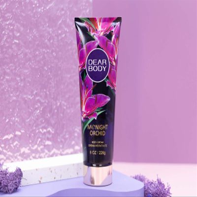 Body Butter Mousse for Women 8 oz / 226 g  Hydrating & Nourishing Whipped Body Cream  Non-Greasy Daily Body Glaze & Moisturizer with Bergamot, Cedarwood, Vetiver & Patchouli Notes (Midnight Orchid)