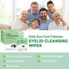 30 Count Eyelid Wipes, Gentle Eyelid Cleansing Wipes with Tea Tree Oil, Moisturizing Eye Wipes for People with Dry Eyes, Itchy, Styes & Blepharitis, Eyelid & Lash Wipes Individually Wrapped for Travel view 3