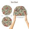 Fire Truck Elevator Tools Print Satin Silk Bonnet for Sleeping Women, Adjustable Double Layer Satin Hair Bonnet Night Sleep Cap for Curly Hair view 2