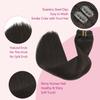 PINKPEARL Human Hair Extensions Clip ins 22inch Clip in Hair Extensions #2 Dark Brown Real Human Hair Clip on 120g 7pcs Remy Hair Clip ins for Women(#2-22) view 4
