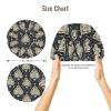 Vintage Pattern Blue Print Satin Silk Bonnet for Sleeping Women, Adjustable Double Layer Satin Hair Bonnet Night Sleep Cap for Curly Hair view 2